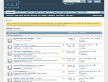 Tablet Screenshot of forums.kali.org